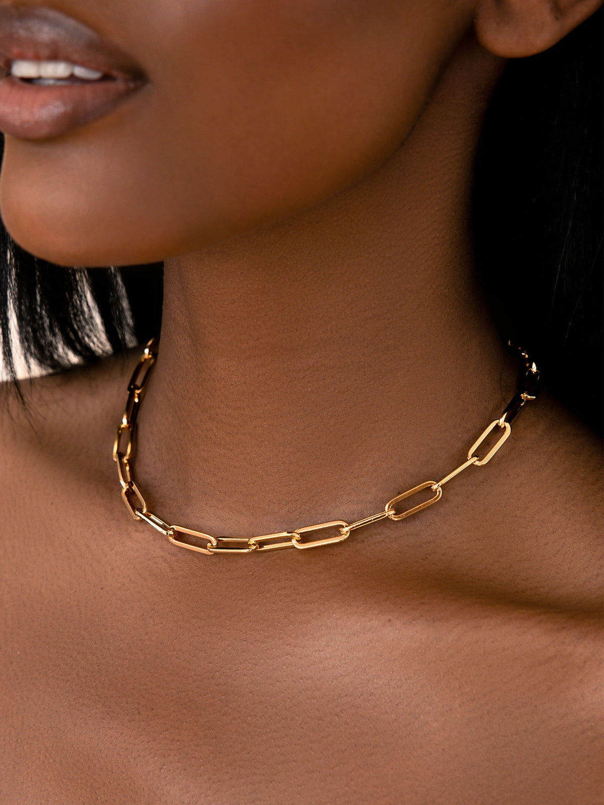 Paperclip Chain Necklace - 18k Gold Plated | Ettika