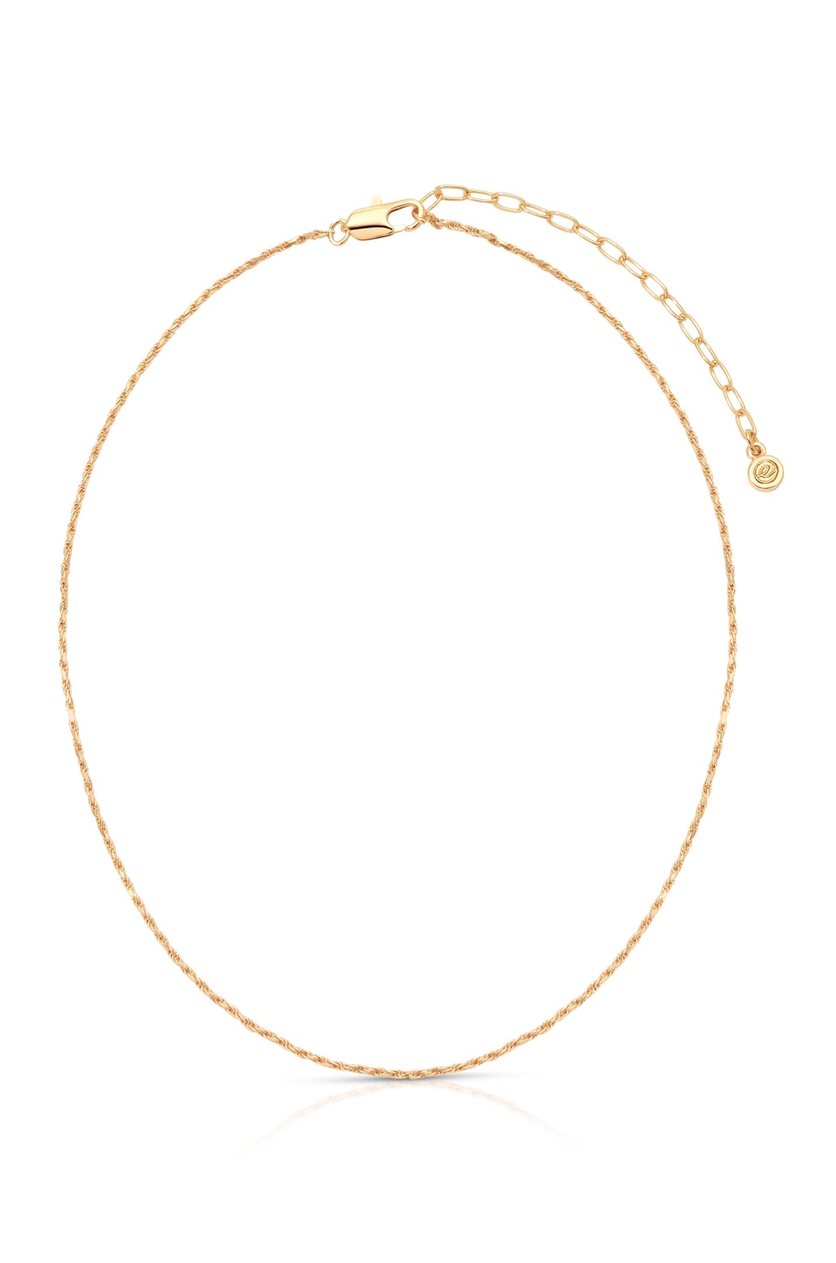 Dainty Rope Chain Necklace - 18k Gold Plated | Ettika