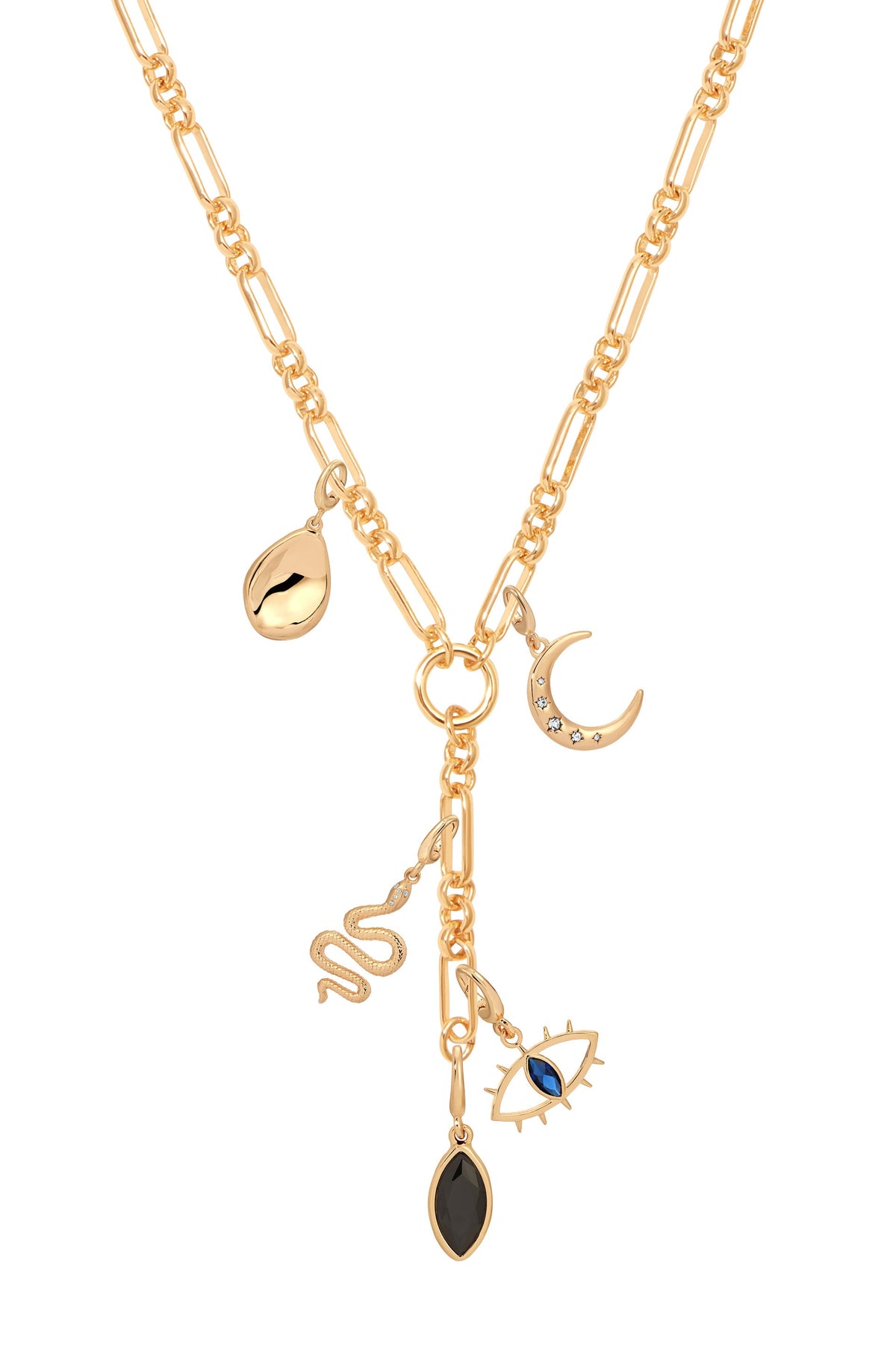 Midnight Charm Lariat Necklace | Ettika
