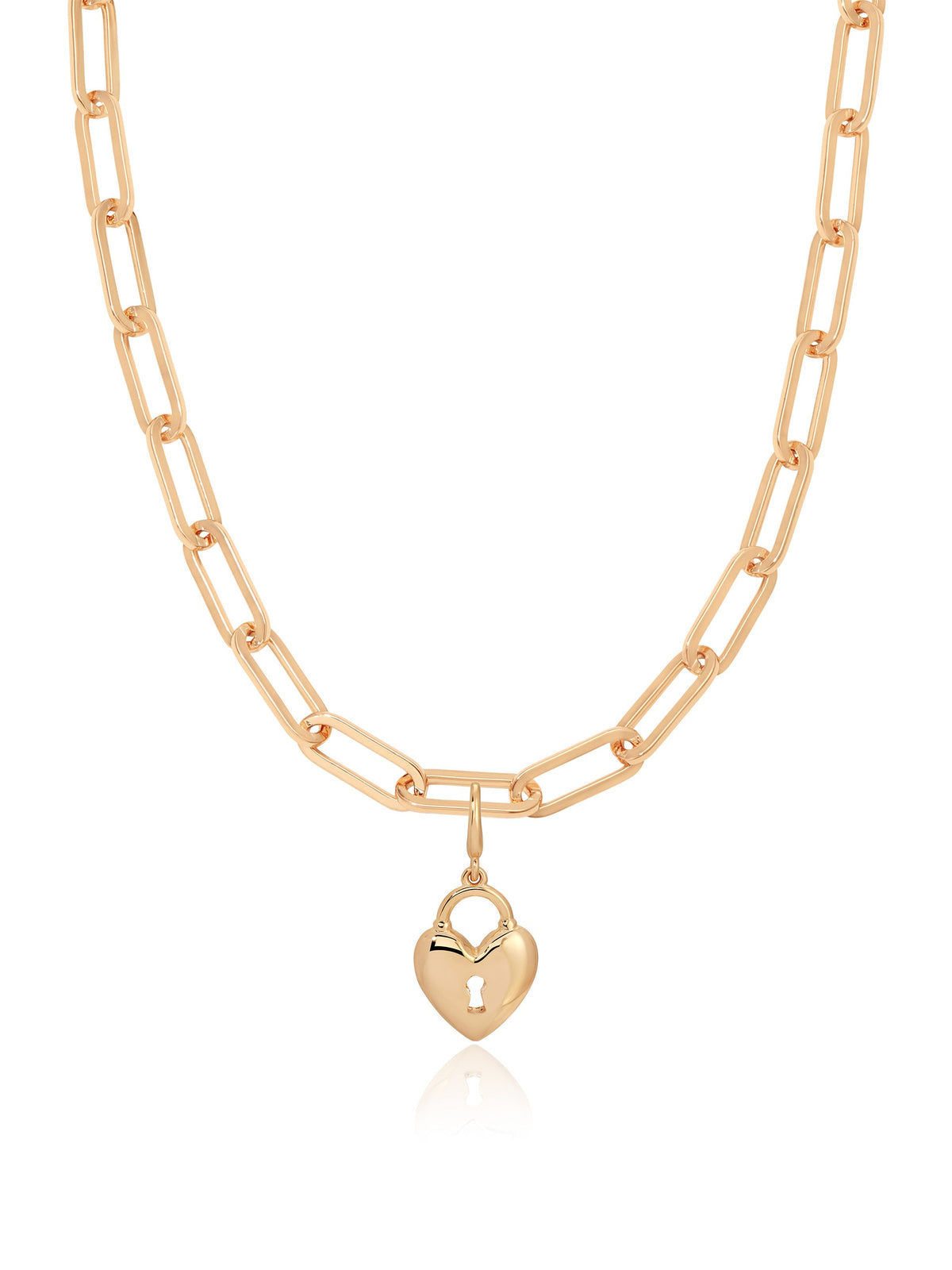 Heart Lock Charm Necklace | Ettika