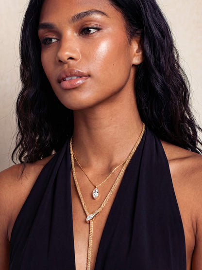 Serpentina Marquise Necklace Set | Ettika