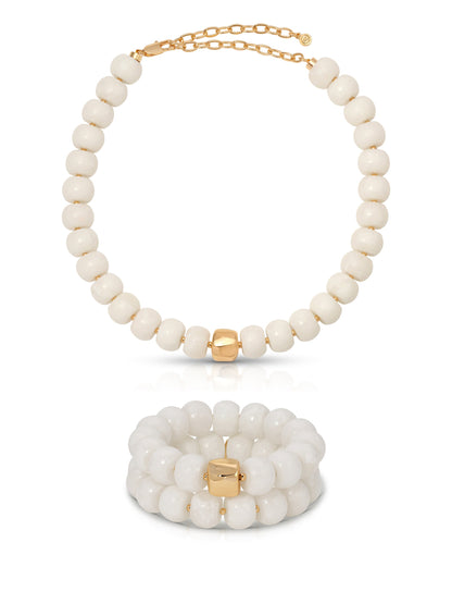 Power Bead Set in Bone | Ettika