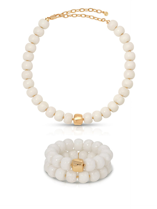 Power Bead Set in Bone | Ettika