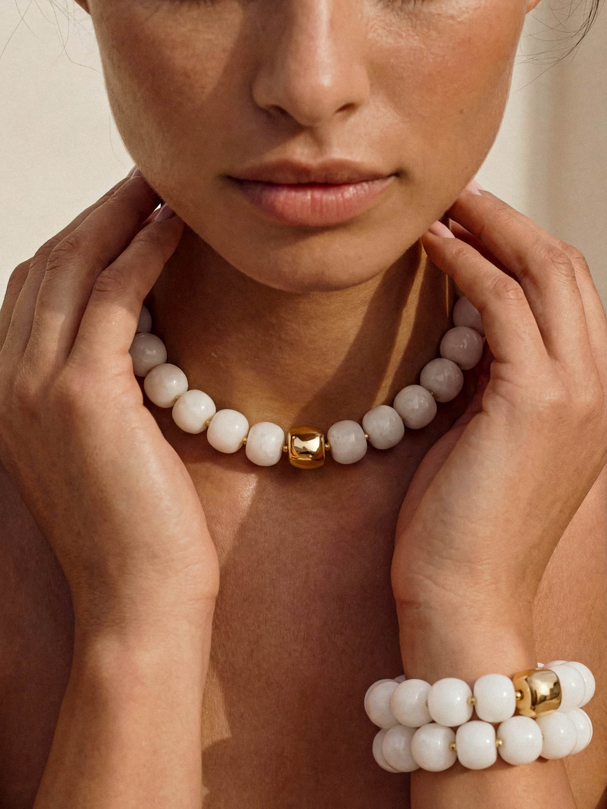Power Bead Set in Bone | Ettika