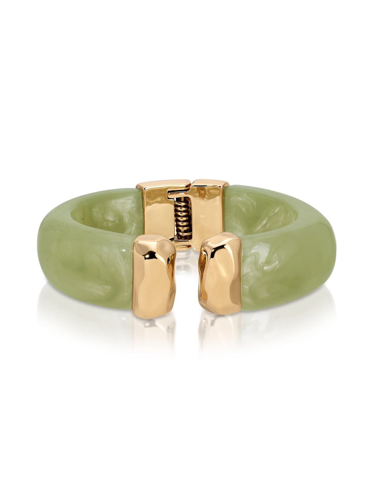 Carved Relic Cuff - Bone Acrylic with 18k Gold Plating | Ettika