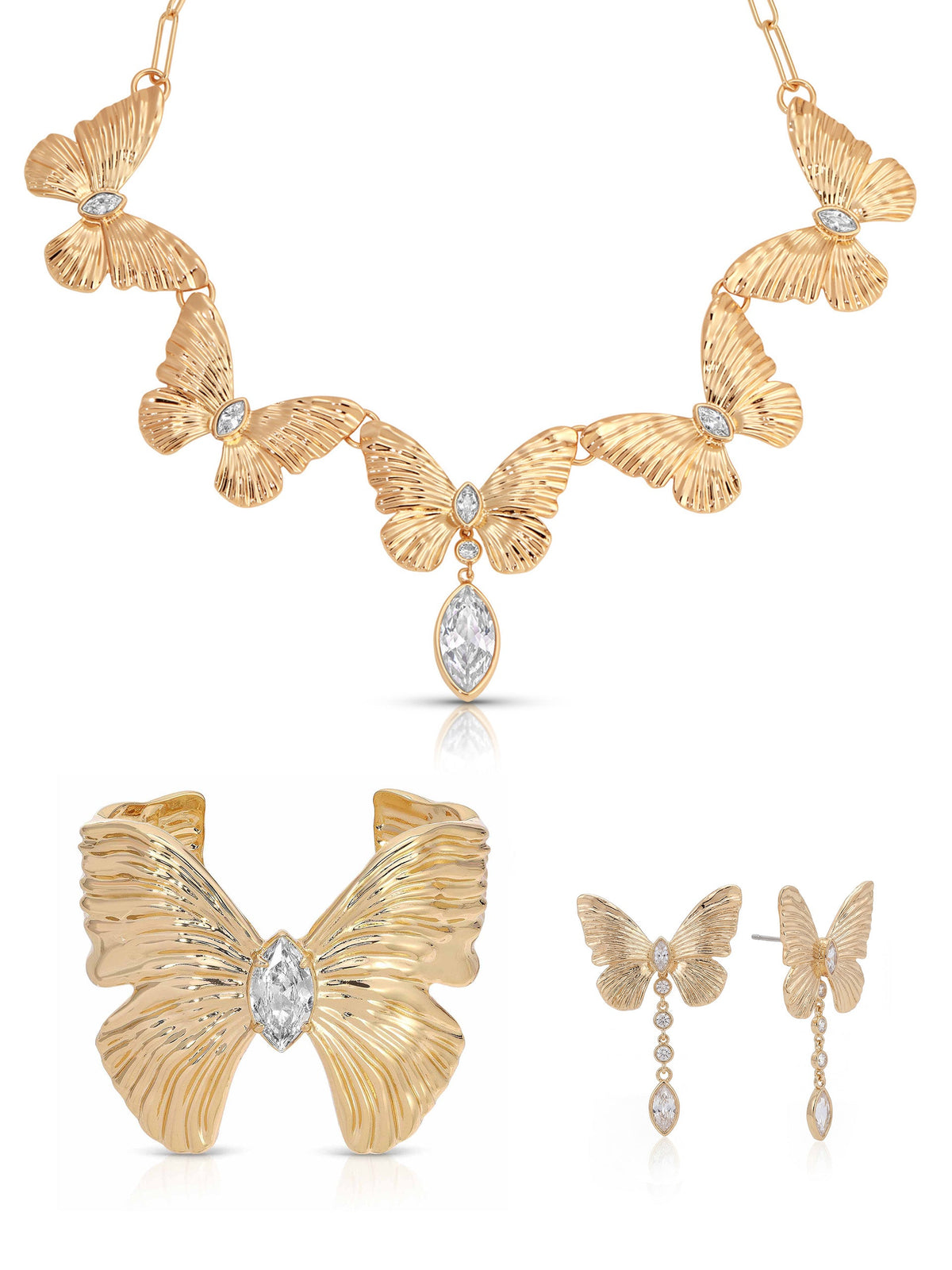 Trio Butterfly Jewelry Set | Ettika