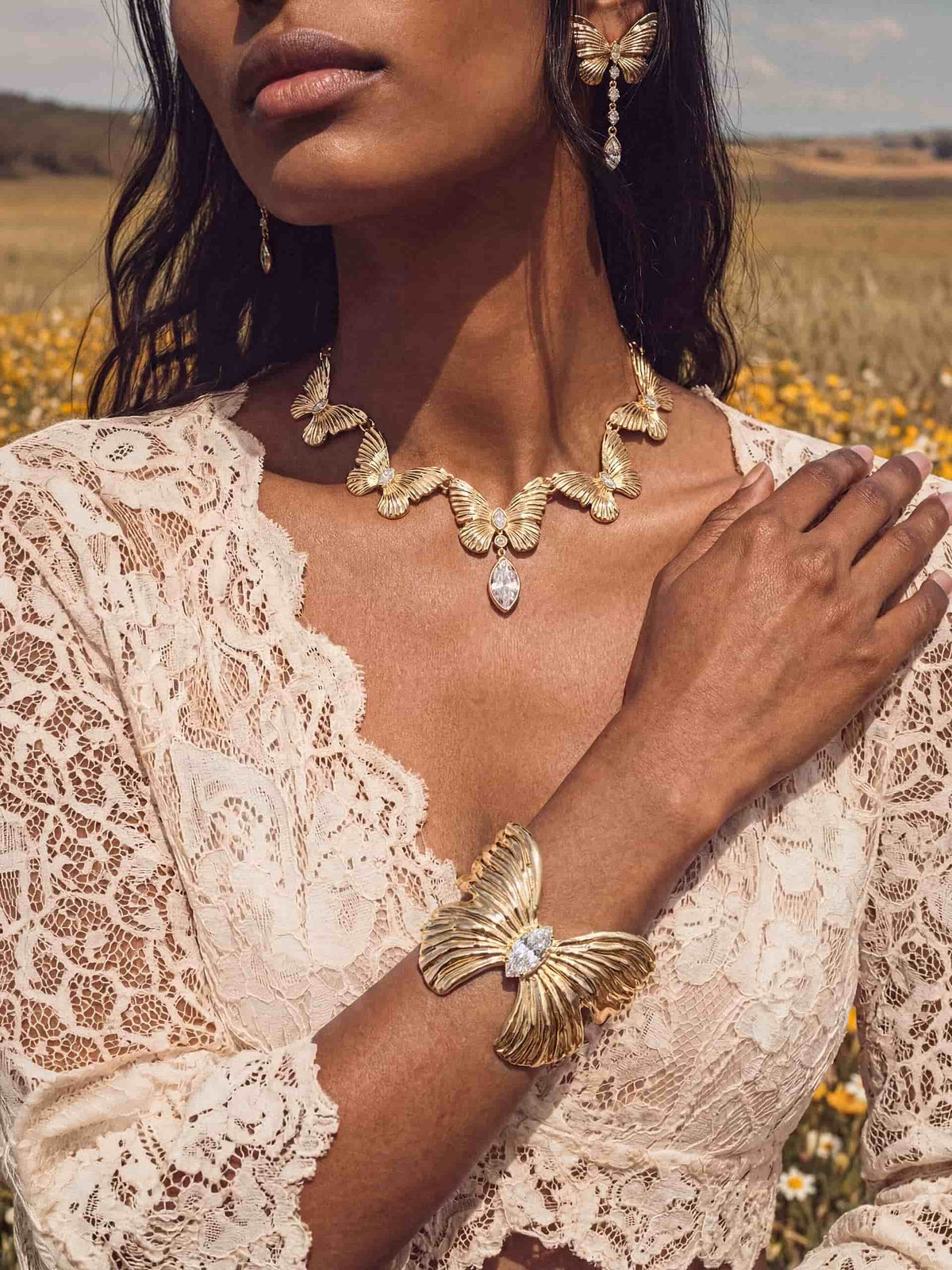 Trio Butterfly Jewelry Set | Ettika