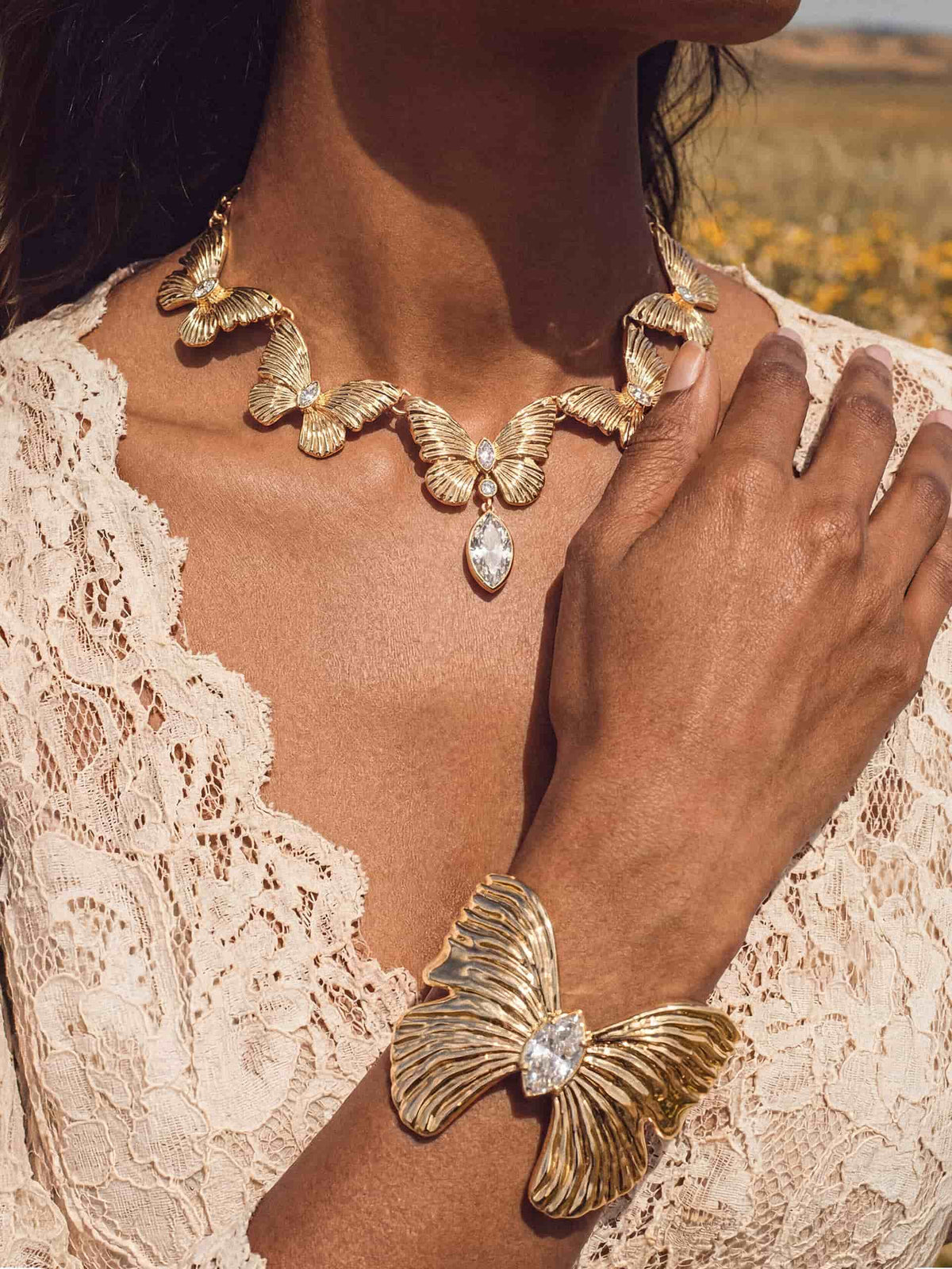 Trio Butterfly Jewelry Set | Ettika