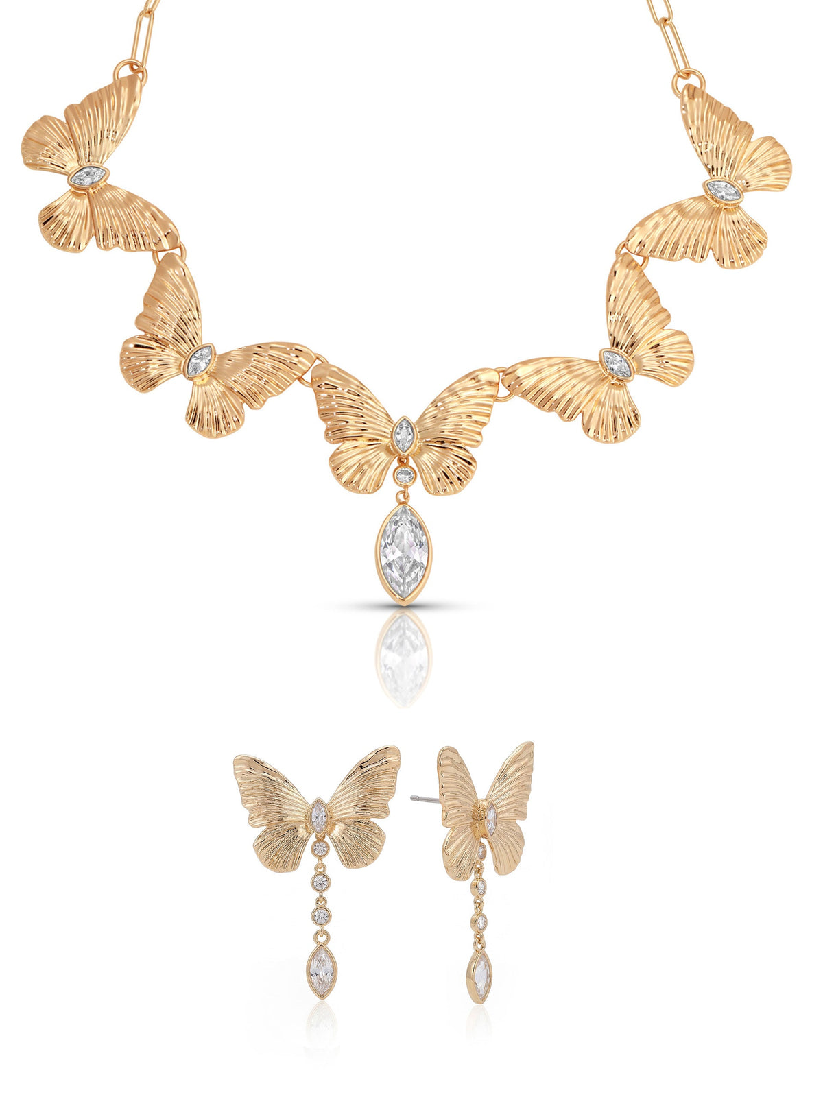Duo Butterfly SetChoker & Earring | Ettika