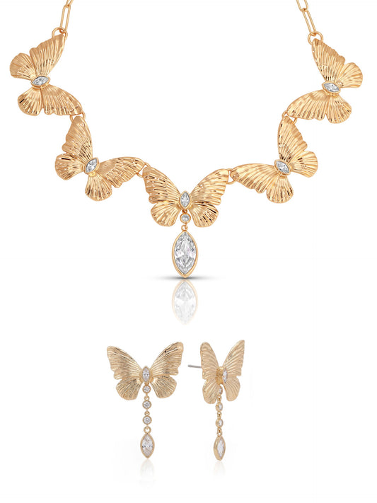 Duo Butterfly SetChoker & Earring | Ettika