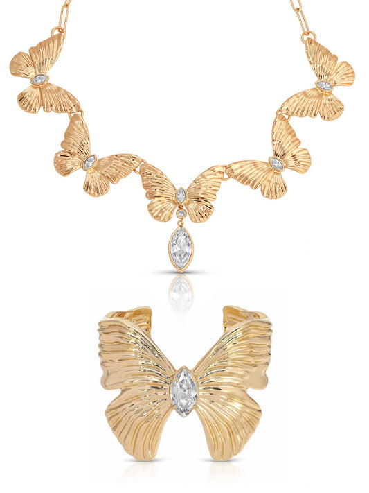 Duo Butterfly SetChoker & Cuff | Ettika