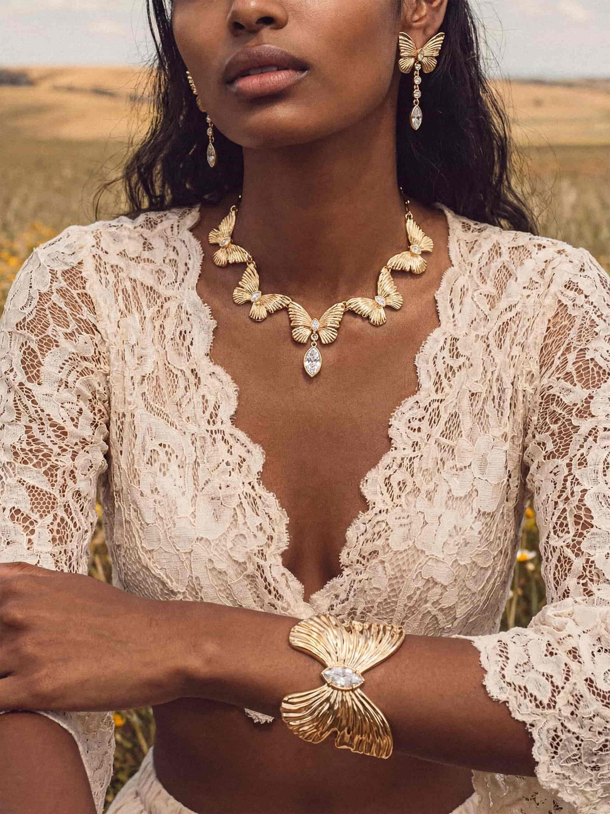 Duo Butterfly SetChoker & Cuff | Ettika