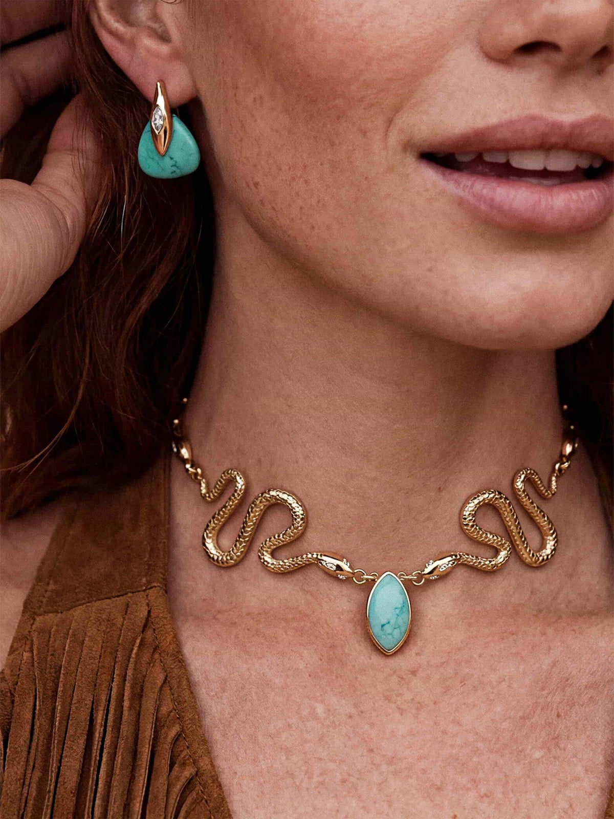 Turquoise Snake Solstice Set | Ettika