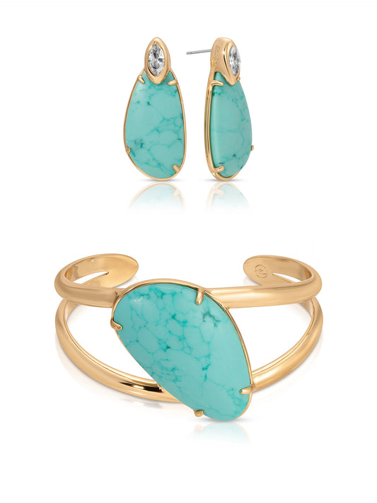 Majestic Stone SetEarring and Cuff | Ettika