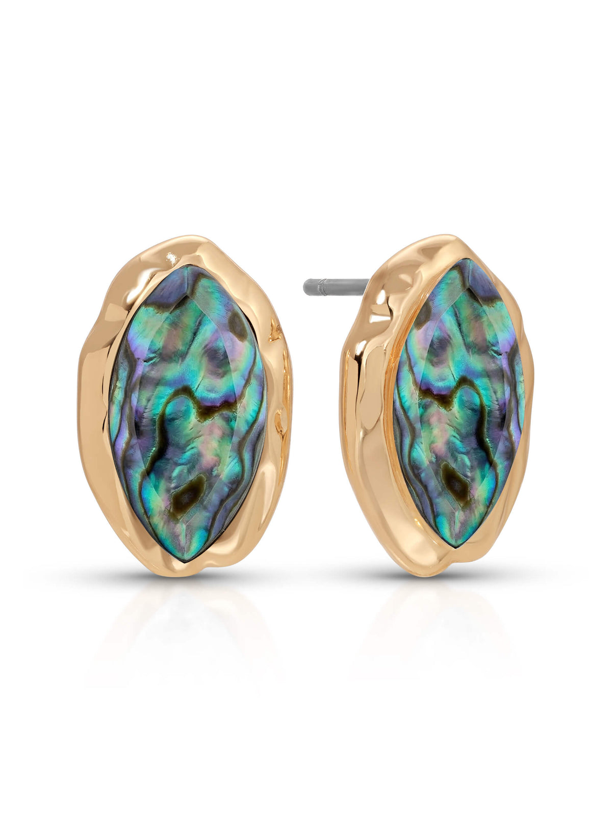 Abalone Luxe Mini Studs - Abalone with 18k Gold Plating | Ettika