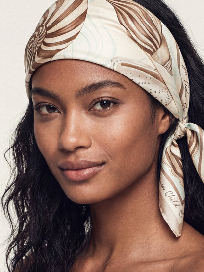 Coastal Sea Shell Scarf - Beige | Ettika
