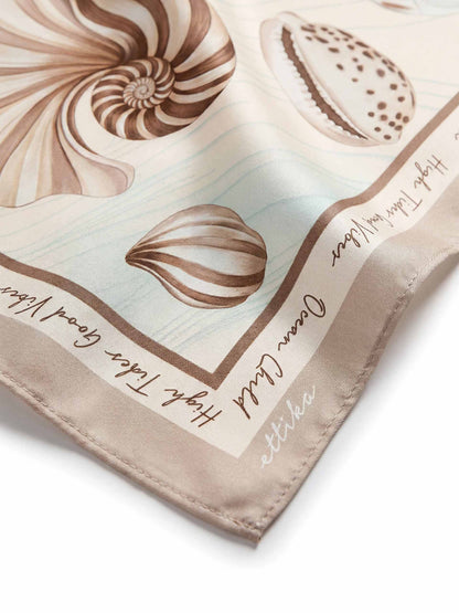 Coastal Sea Shell Scarf - Beige | Ettika