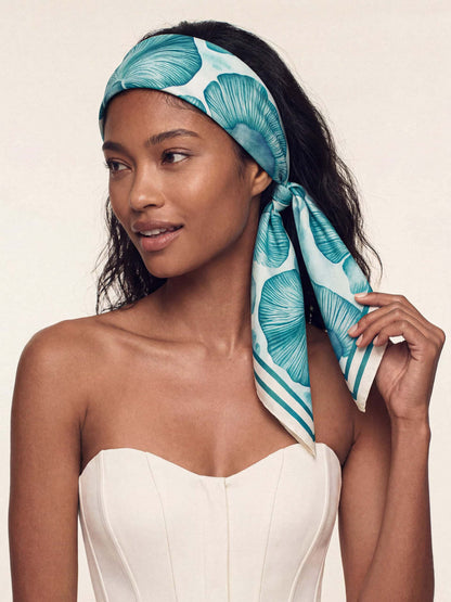 Santorini Scarf - Turquoise Blue | Ettika