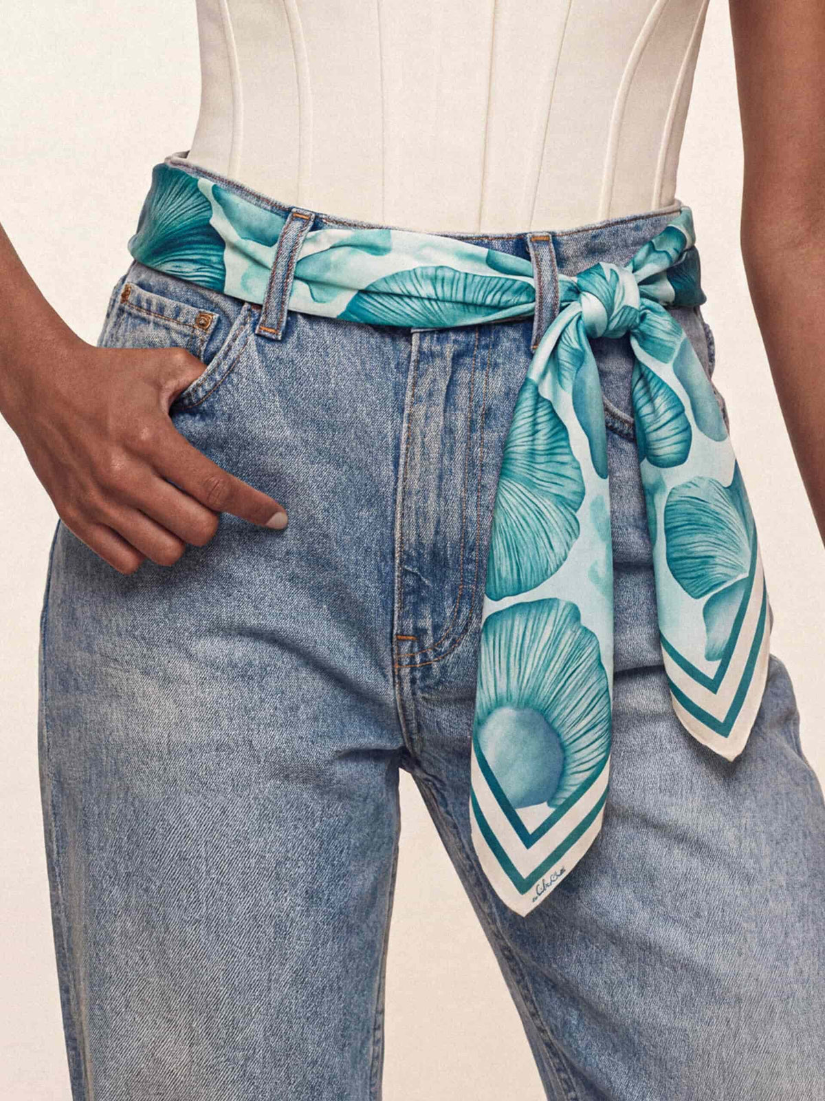Santorini Scarf - Turquoise Blue | Ettika
