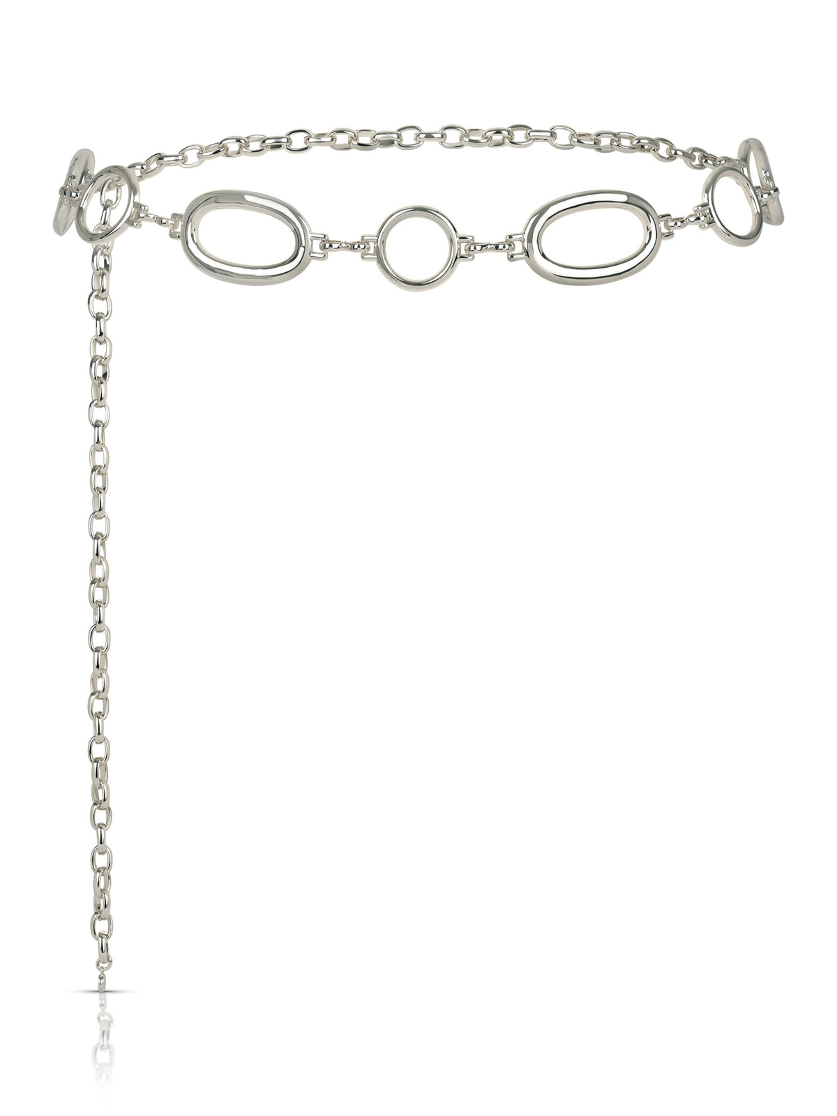 Oval Chain Belt - Silver Plated | Ettika