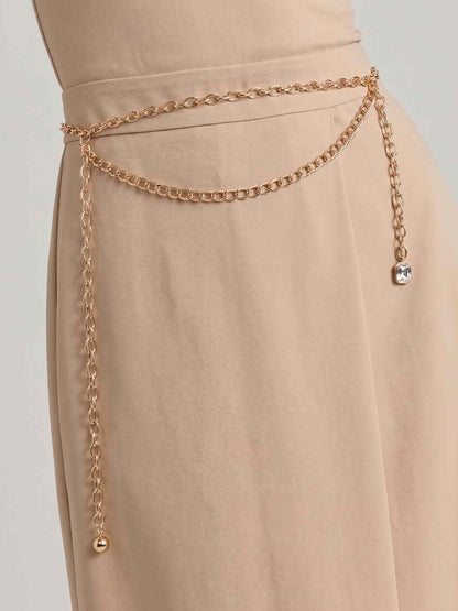 Mixed Chains Belt - Gold Tone | Ettika