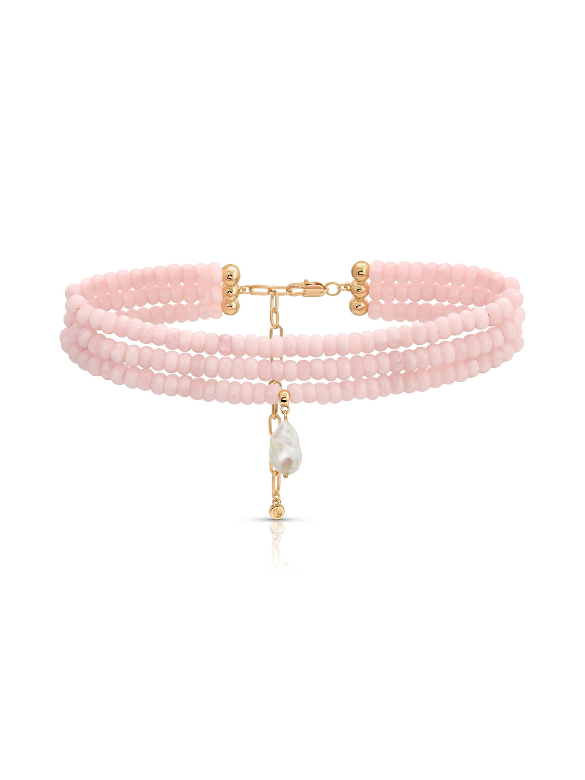 Marina Layers Rose Necklace - Rose with 18k Gold Plating | Ettika