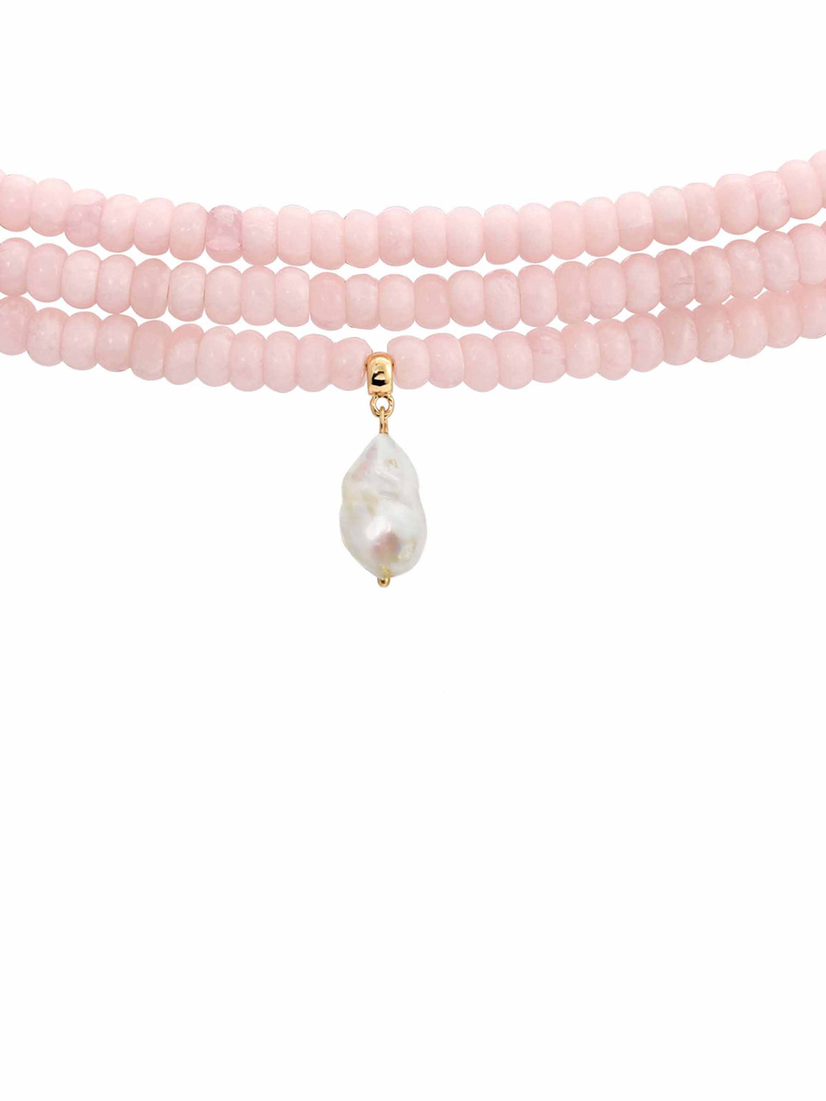 Marina Layers Rose Necklace - Rose with 18k Gold Plating | Ettika