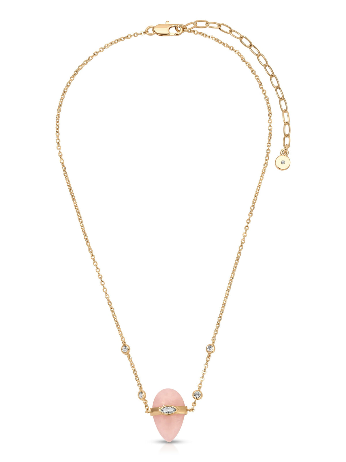 Rose Solstice Necklace - Rose with 18k Gold Plating | Ettika