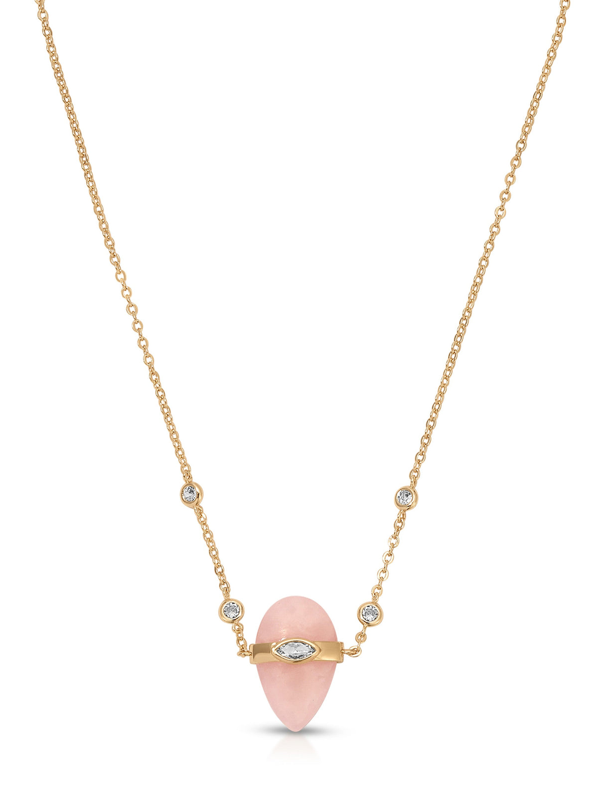 Rose Solstice Necklace - Rose with 18k Gold Plating | Ettika