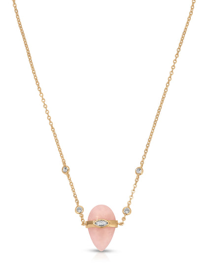 Rose Solstice Necklace - Rose with 18k Gold Plating | Ettika