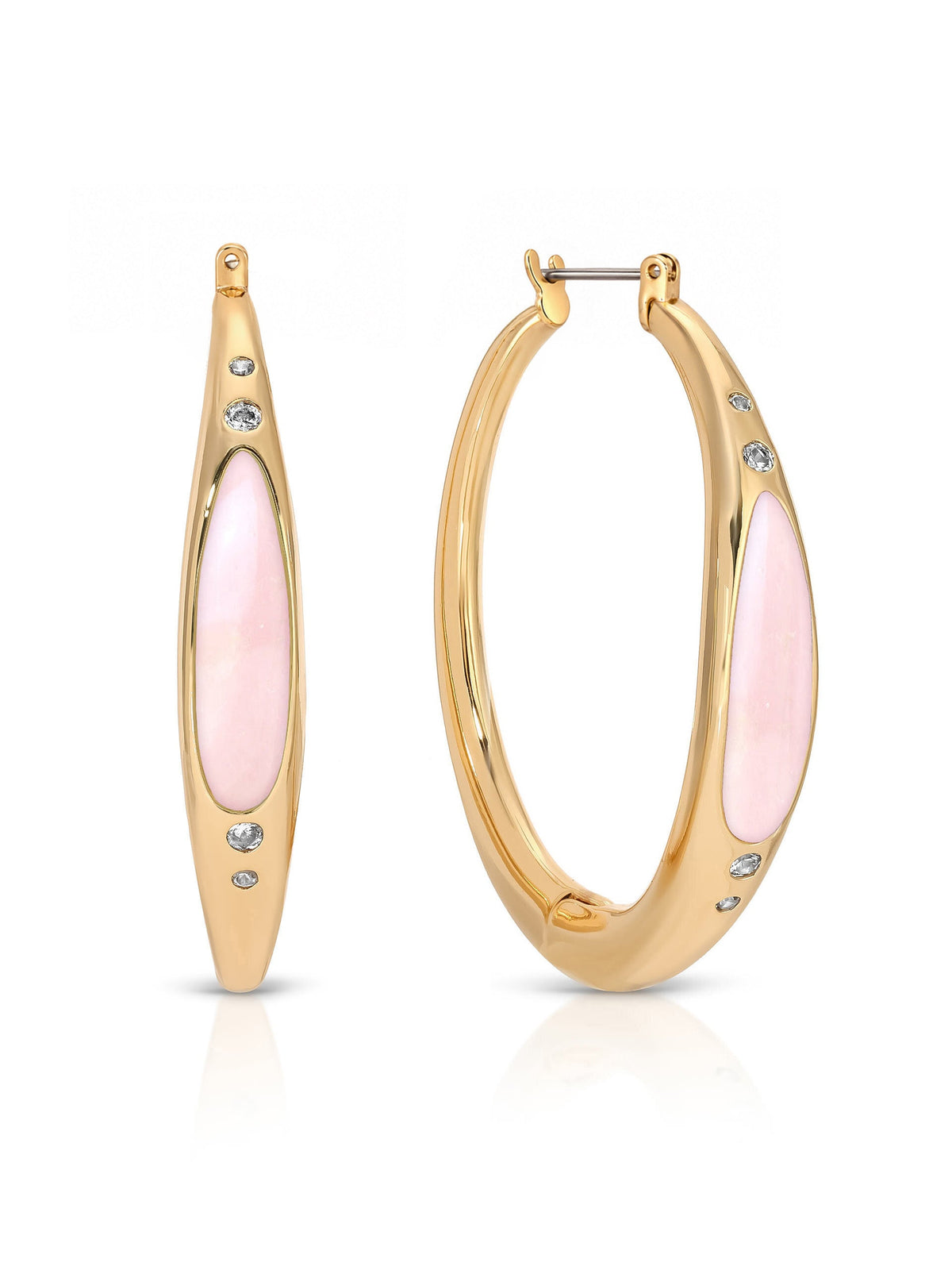 Rose Solstice Hoops - Rose with 18k Gold Plating | Ettika