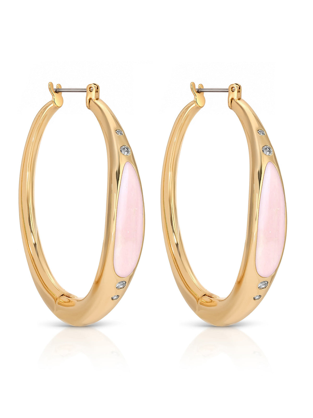 Rose Solstice Hoops - Rose with 18k Gold Plating | Ettika