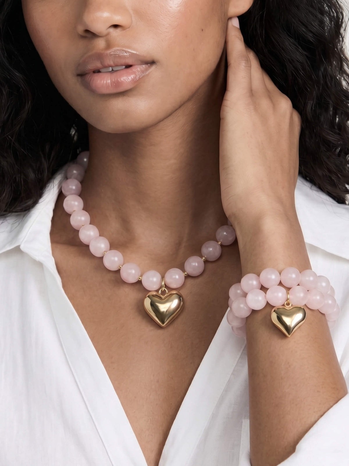 Luck and Love Set in Rose | Ettika