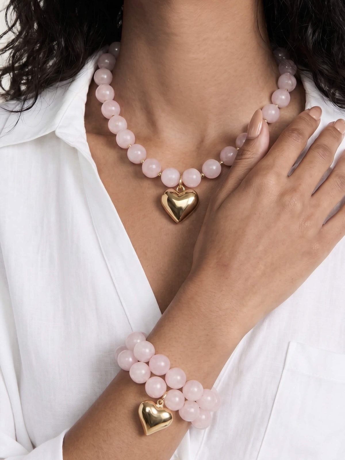 Luck and Love Set in Rose | Ettika