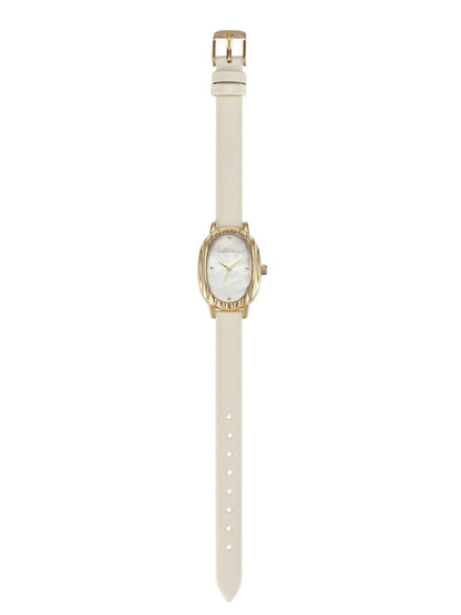 Timeless Texture Bone Leather Watch - Mother of Pearl Dial with Bone Leather and Gold | Ettika