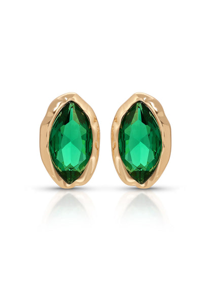 Crystal Luxe Mini Studs - Clear Crystal with Silver Plating | Ettika