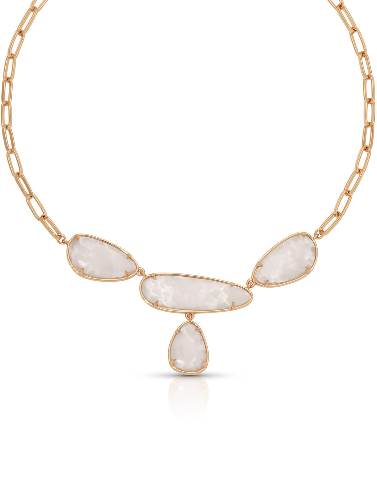 Athens Pendant Necklace - Bone Stone with 18k Gold Plating | Ettika