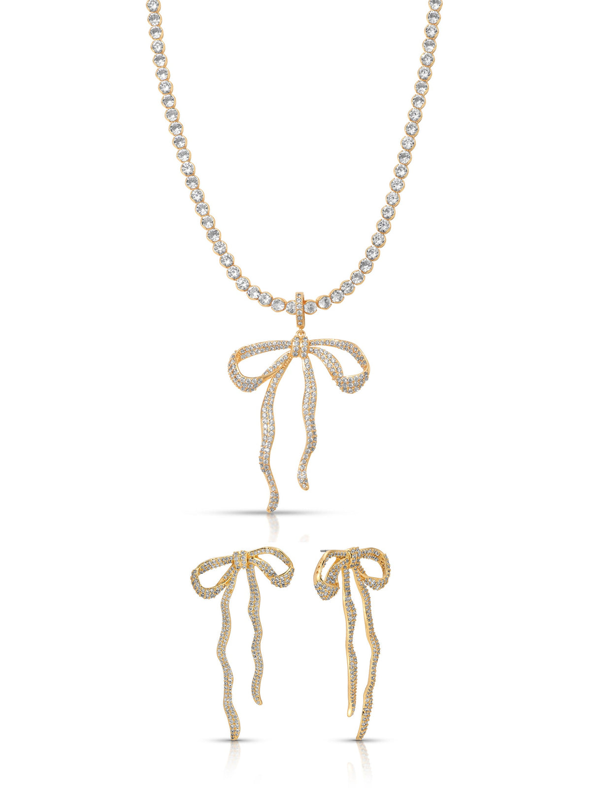 Pavé Bow Set | Ettika