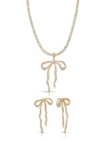 Pavé Bow Set | Ettika