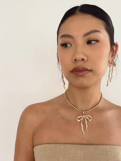 Pavé Bow Set | Ettika