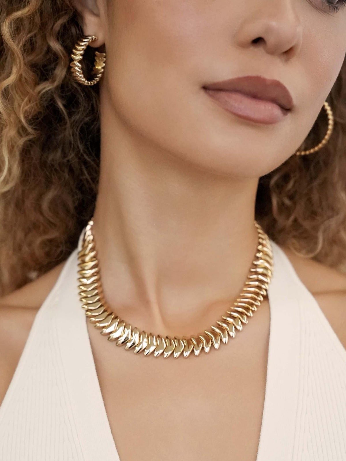 Metal Moderna Large Hoop Set | Ettika