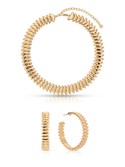 Metal Moderna Large Hoop Set | Ettika