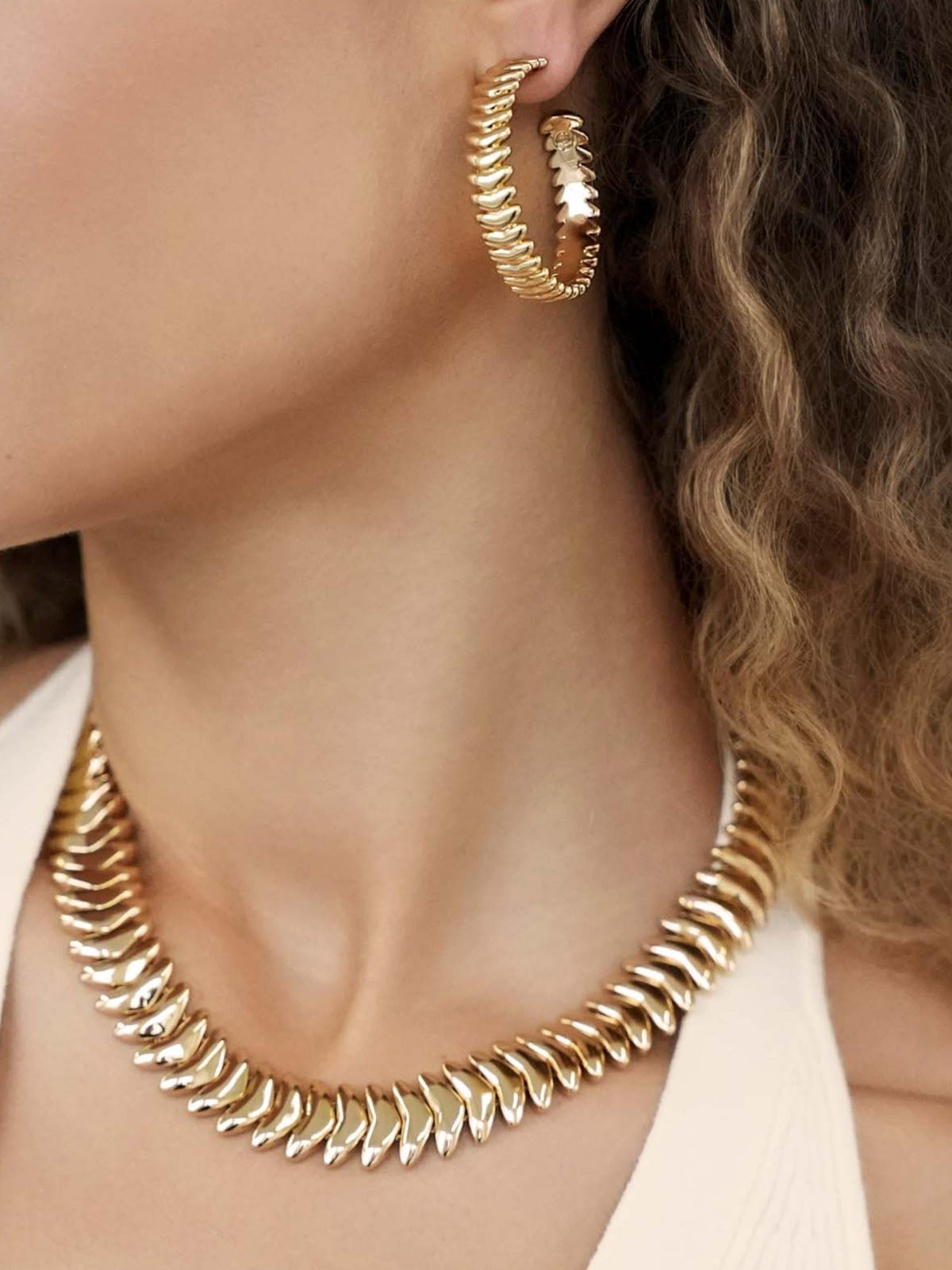 Metal Moderna Large Hoop Set | Ettika