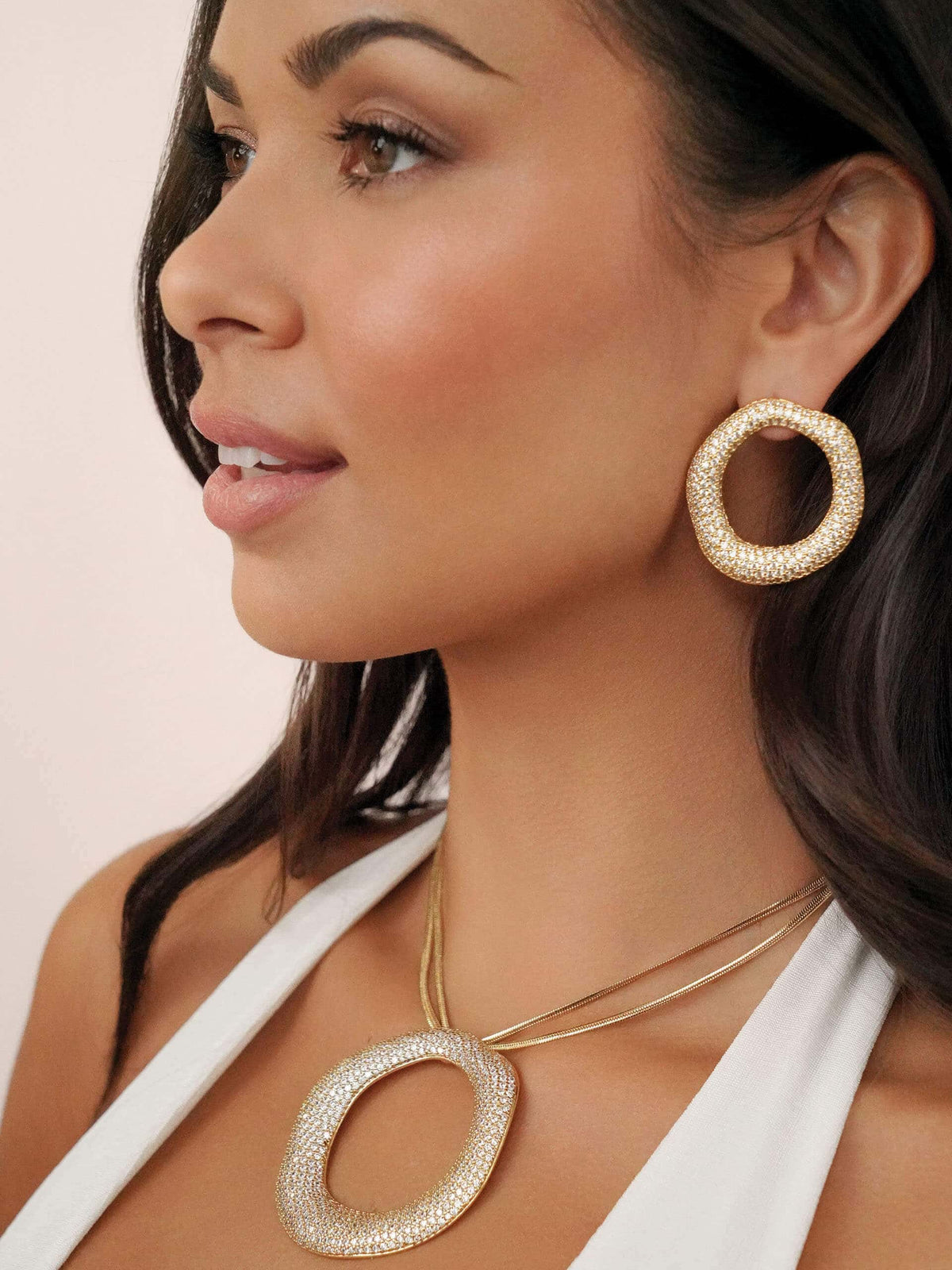 Open Circle Pavè Set | Ettika