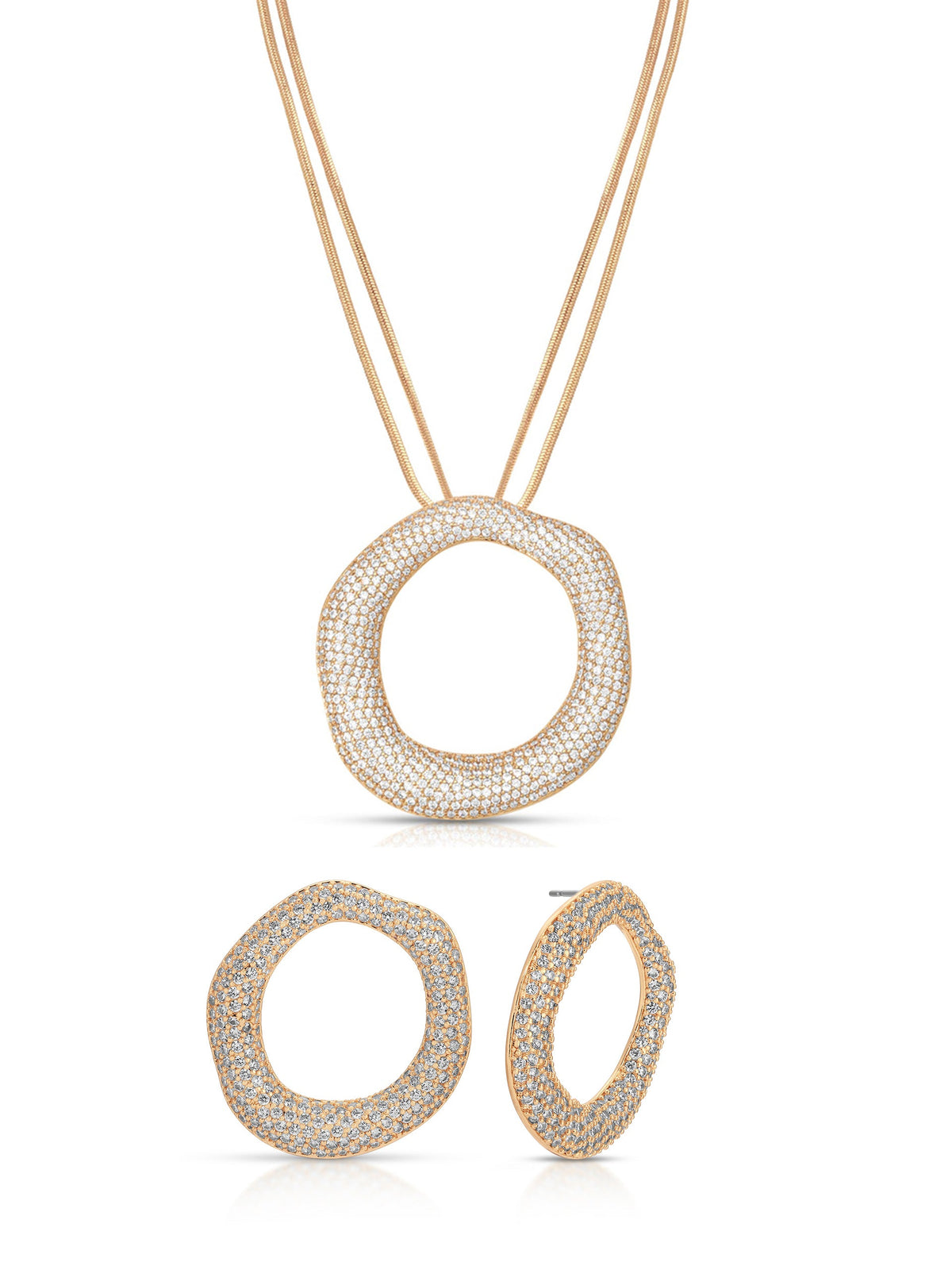 Open Circle Pavè Set | Ettika
