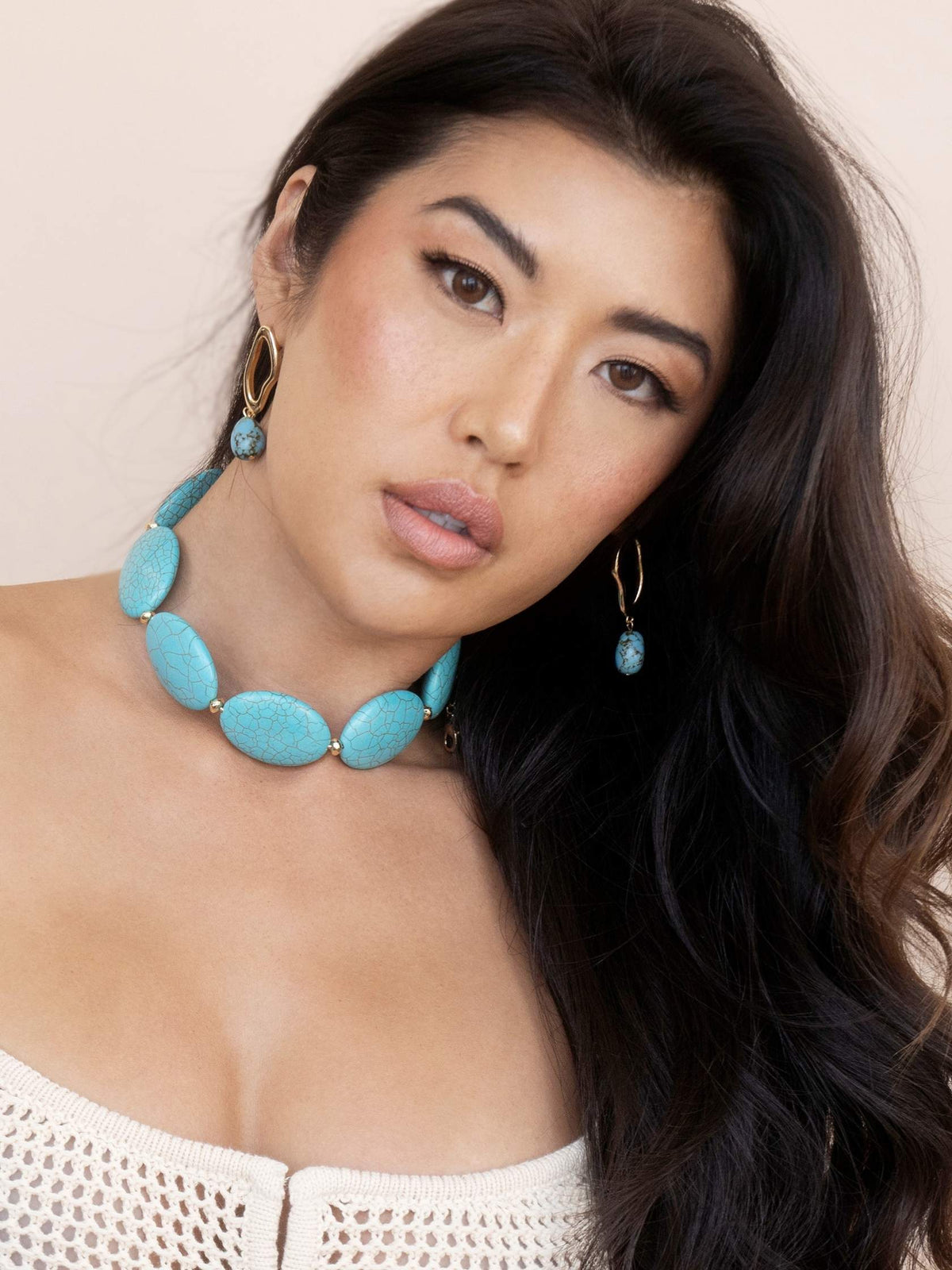 Oval Pop Turquoise Set | Ettika