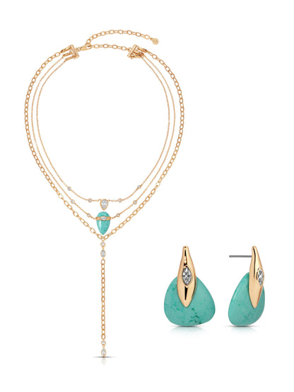 Turquoise Solstice Layered Set | Ettika