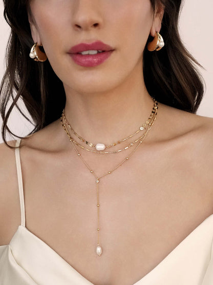 Forever Falling Pearl Set | Ettika