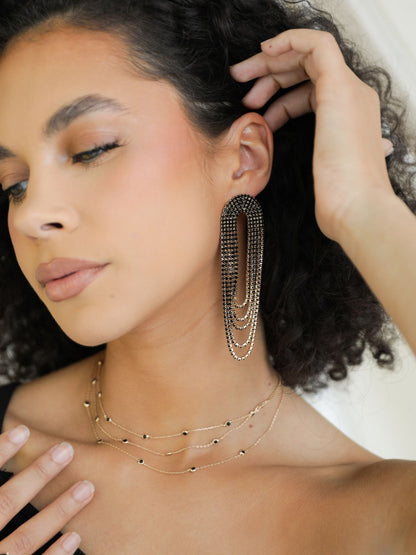 Crystal Fringe Set | Ettika