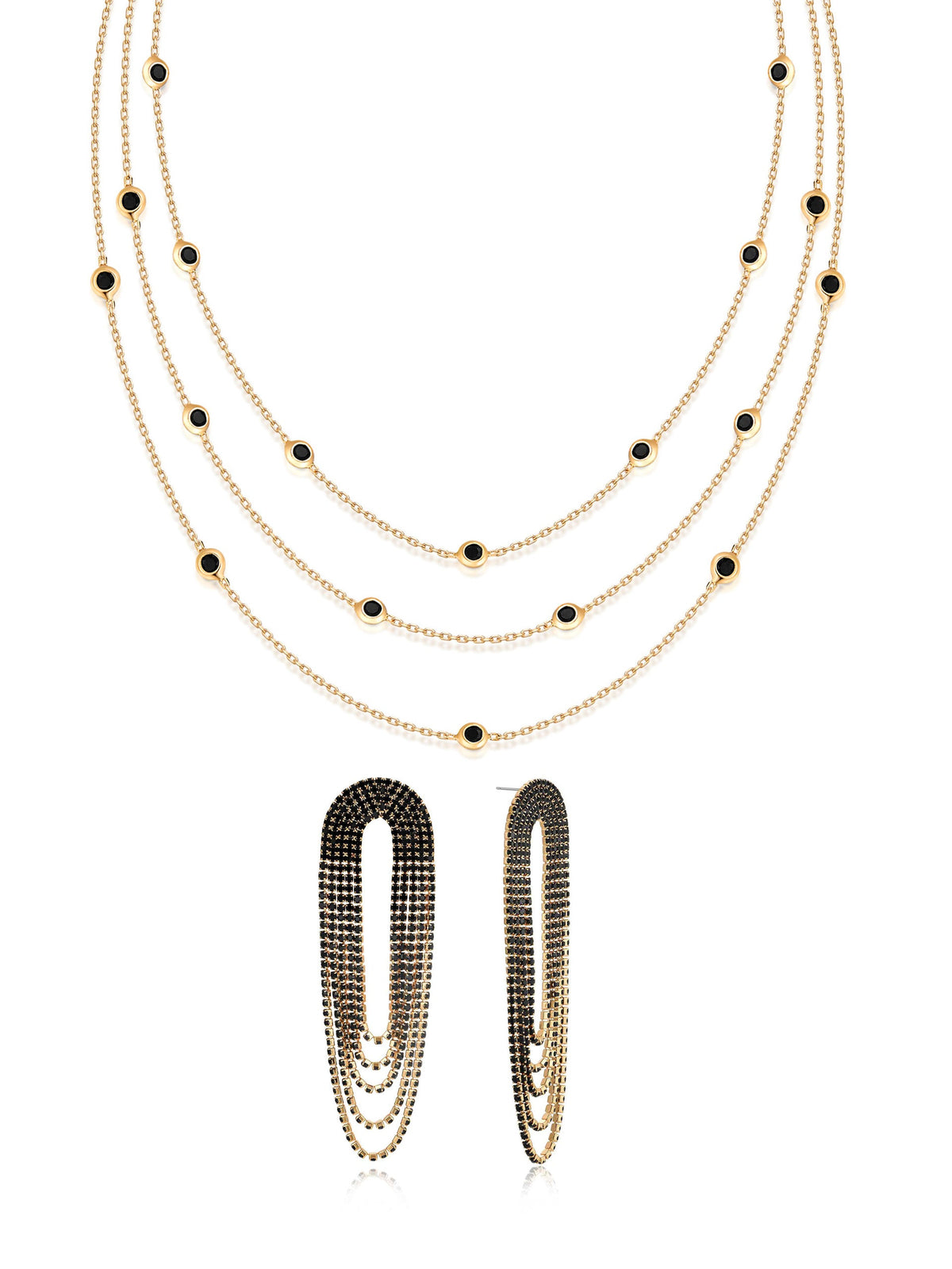 Crystal Fringe Set | Ettika